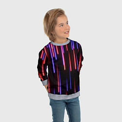 Свитшот детский Метеоритный дождь, цвет: 3D-меланж — фото 2