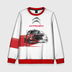 Свитшот детский Ситроен спорт - эскиз, цвет: 3D-красный