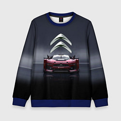 Свитшот детский Citroen - Racing team - Motorsport, цвет: 3D-синий