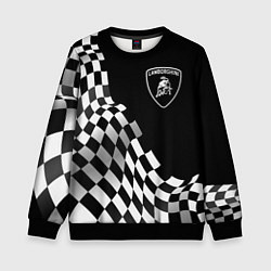 Детский свитшот Lamborghini racing flag