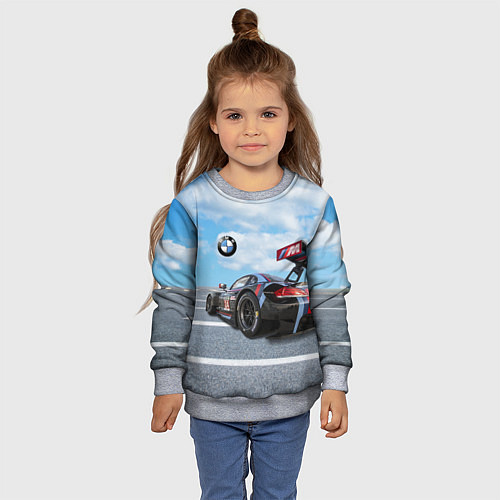 Детский свитшот BMW racing team - Motorsport - M Performance / 3D-Меланж – фото 4