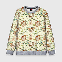 Детский свитшот Ленивцы висят на лианах