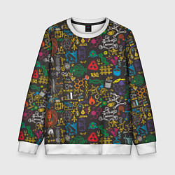 Свитшот детский Шпаргалка по химии, цвет: 3D-белый