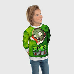 Свитшот детский Green zombie, цвет: 3D-белый — фото 2