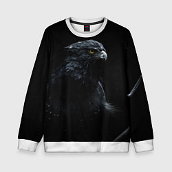 Свитшот детский Тёмный орёл, цвет: 3D-белый