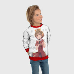 Свитшот детский Судзунэ Мияма - Отборочный проект, цвет: 3D-красный — фото 2