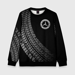 Детский свитшот Mercedes tire tracks