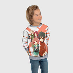 Свитшот детский Повелитель тьмы на подработке, цвет: 3D-меланж — фото 2