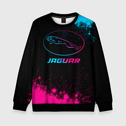 Свитшот детский Jaguar - neon gradient, цвет: 3D-черный
