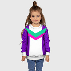 Свитшот детский Always in sports сиреневый, цвет: 3D-белый — фото 2