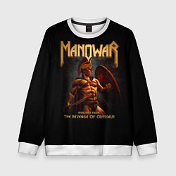 Свитшот детский Manowar rock, цвет: 3D-белый