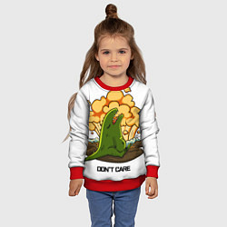 Свитшот детский Падение метеорита, цвет: 3D-красный — фото 2