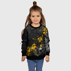 Свитшот детский Имперская геометрия, цвет: 3D-черный — фото 2