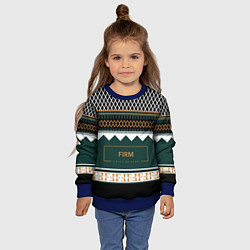 Свитшот детский FIRM как свитер из 90х, цвет: 3D-синий — фото 2