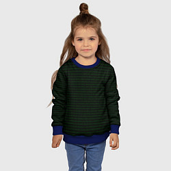 Свитшот детский Однотонный двоичный код, цвет: 3D-синий — фото 2
