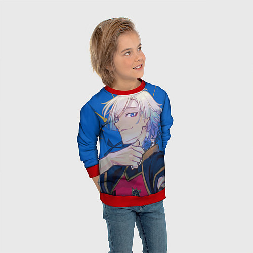 Детский свитшот Михаэль Кайзер / 3D-Красный – фото 3