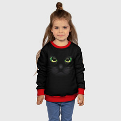 Свитшот детский Черную кошку совсем не интересует, цвет: 3D-красный — фото 2