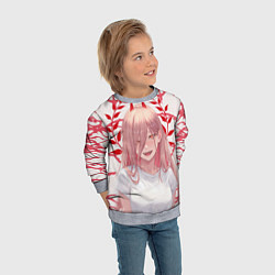 Свитшот детский Человек-бензопила - Power, цвет: 3D-меланж — фото 2