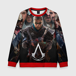 Свитшот детский Assassins Creed Eivor, цвет: 3D-красный