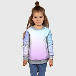 Свитшот детский Heart love, цвет: 3D-меланж — фото 2