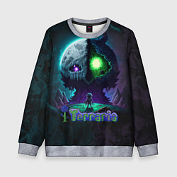 Свитшот детский Terraria monster, цвет: 3D-меланж
