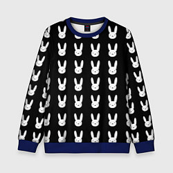 Детский свитшот Bunny pattern black