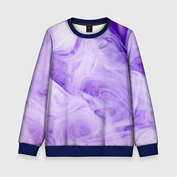 Детский свитшот Абстрактный фиолетовый облачный дым