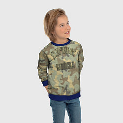 Свитшот детский Камуфляж дачных войск, цвет: 3D-синий — фото 2