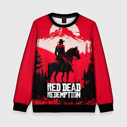 Свитшот детский Red Dead Redemption, mountain, цвет: 3D-черный