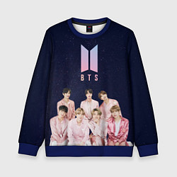 Свитшот детский BTS starry sky, цвет: 3D-синий