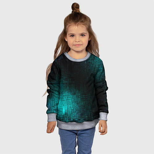 Детский свитшот Потёртости красок / 3D-Меланж – фото 4