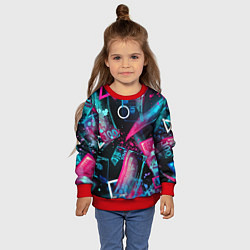 Свитшот детский Neon money, цвет: 3D-красный — фото 2