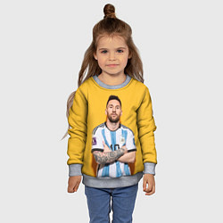 Свитшот детский Lionel Messi 10, цвет: 3D-меланж — фото 2