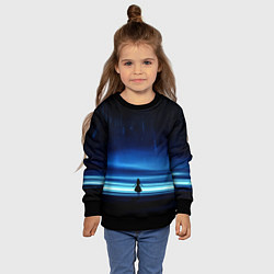 Свитшот детский Покорительница космоса, цвет: 3D-черный — фото 2
