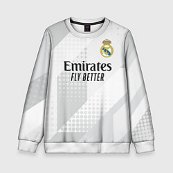 Свитшот детский ФК Реал Мадрид, цвет: 3D-белый