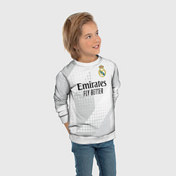Свитшот детский ФК Реал Мадрид, цвет: 3D-белый — фото 2