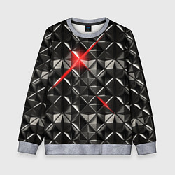 Свитшот детский Металлические плитки, цвет: 3D-меланж