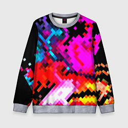Детский свитшот Pixel neon mosaic