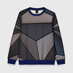 Детский свитшот Тёмный треугольный паттерн