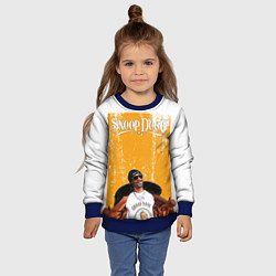 Свитшот детский Американский рэппер Snoop Dogg, цвет: 3D-синий — фото 2