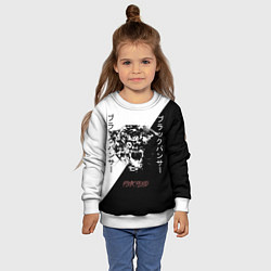 Свитшот детский Panther black, цвет: 3D-белый — фото 2
