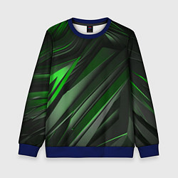 Детский свитшот Green black abstract