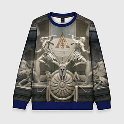 Свитшот детский Знаки братства ассасинов, цвет: 3D-синий