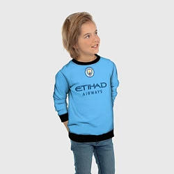 Свитшот детский Джек Грилиш Манчестер Сити форма 2223 домашняя, цвет: 3D-черный — фото 2