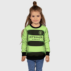 Свитшот детский Манчестер Сити форма 2223 третья, цвет: 3D-черный — фото 2