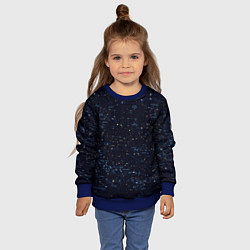 Свитшот детский Звездное небо созвездия, цвет: 3D-синий — фото 2