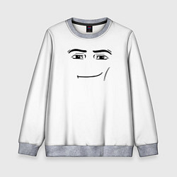 Свитшот детский Одежда Man Face Roblox, цвет: 3D-меланж