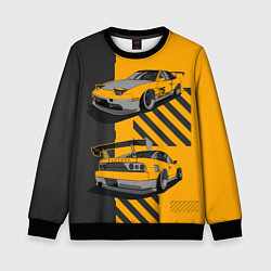 Свитшот детский Nissan 180sx art, цвет: 3D-черный