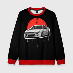Свитшот детский Nissan Silvia S14 - Japan style, цвет: 3D-красный