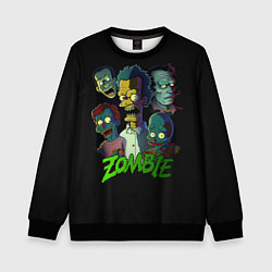 Свитшот детский Zombie Simpsons, цвет: 3D-черный